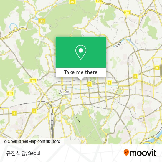 유진식당 map