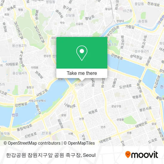 한강공원 잠원지구앞 공원 족구장 map