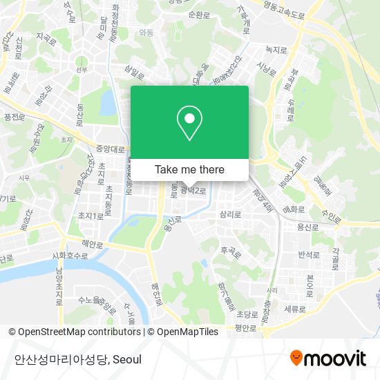 안산성마리아성당 map