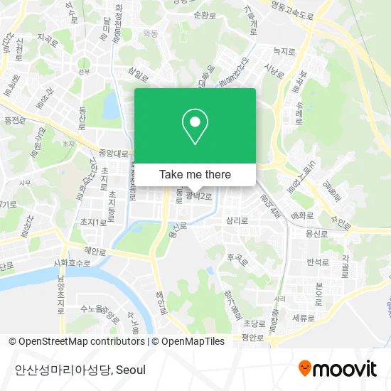 안산성마리아성당 map