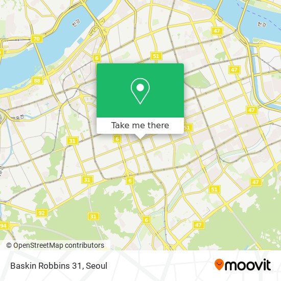 Baskin Robbins 31 map