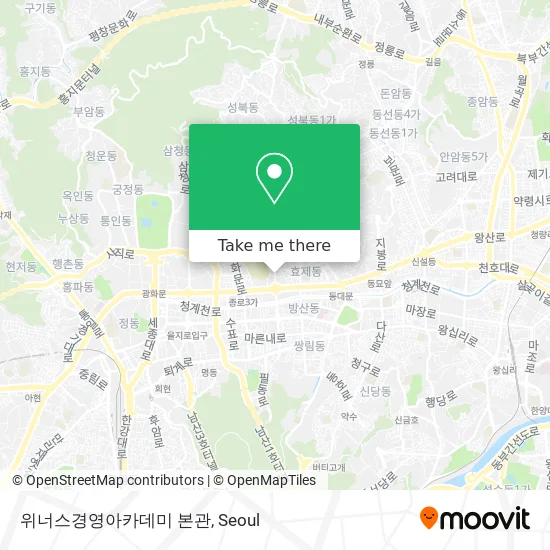 위너스경영아카데미 본관 map
