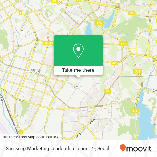 Samsung Marketing Leadership Team T / F map