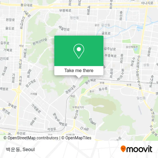백운동 map
