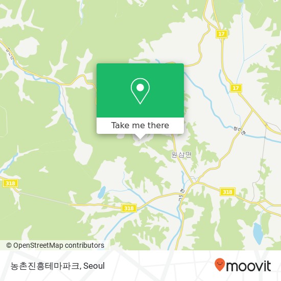 농촌진흥테마파크 map