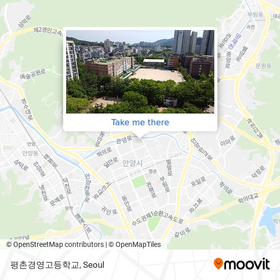 평촌경영고등학교 map