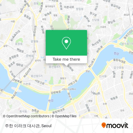 주한 이라크 대사관 map