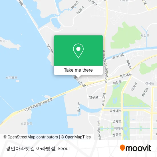 경인아라뱃길 아라빛섬 map