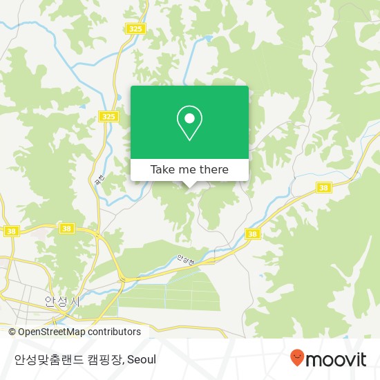 안성맞춤랜드 캠핑장 map