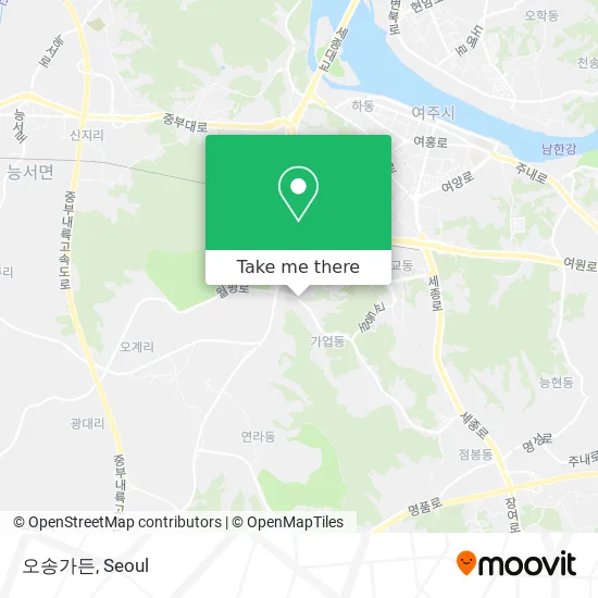 오송가든 map