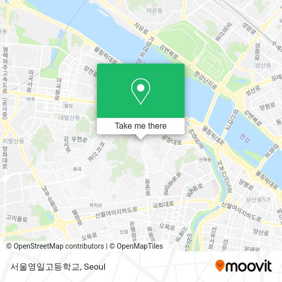 서울영일고등학교 map