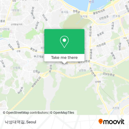 낙성대역길 map