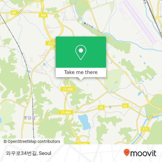 와우로34번길 map