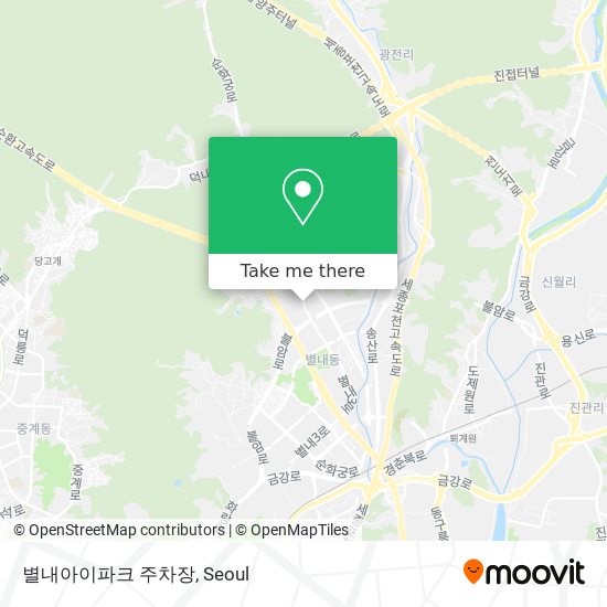 별내아이파크 주차장 map