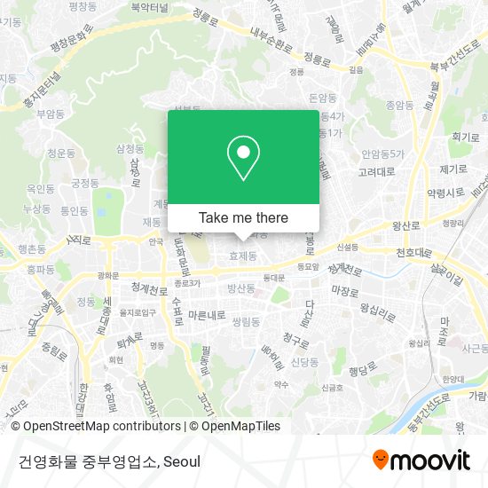 건영화물 중부영업소 map