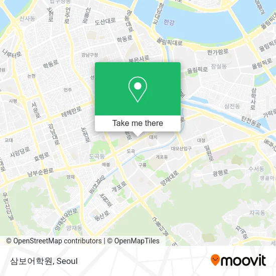 삼보어학원 map