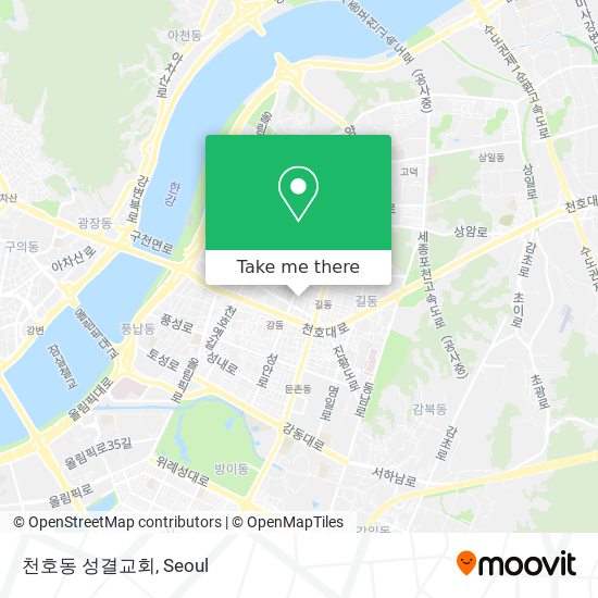 천호동 성결교회 map