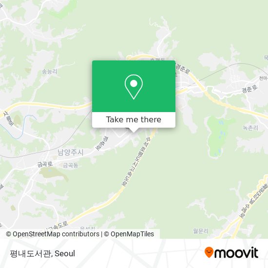 평내도서관 map