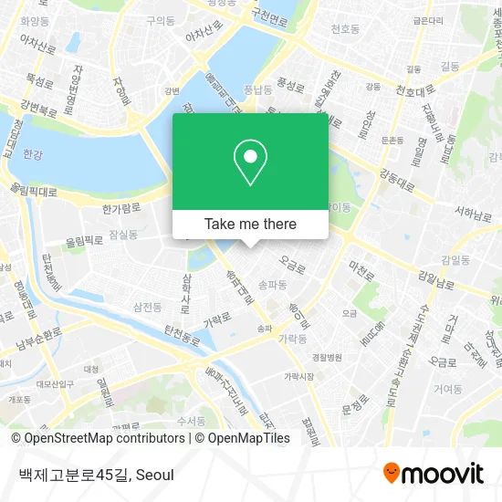 백제고분로45길 map
