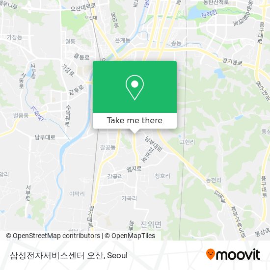 삼성전자서비스센터 오산 map