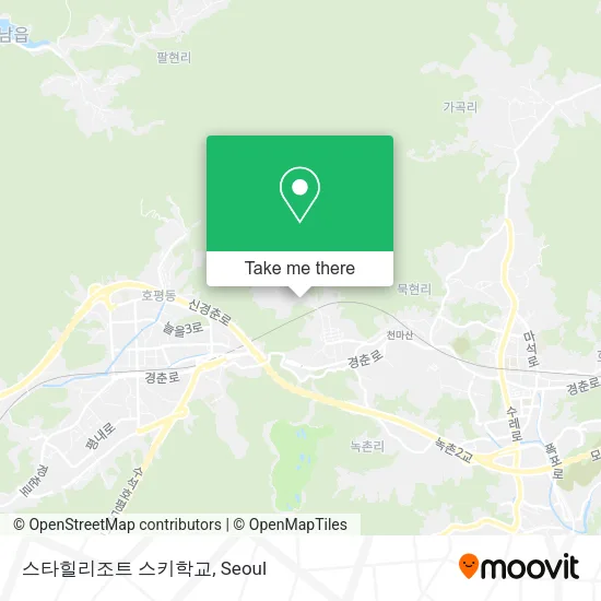 스타힐리조트 스키학교 map