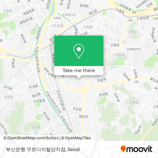 부산은행 구로디지털단지점 map