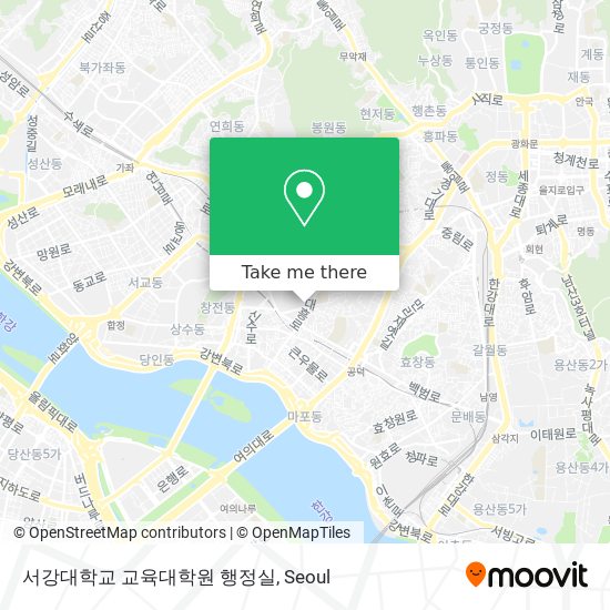 서강대학교 교육대학원 행정실 map
