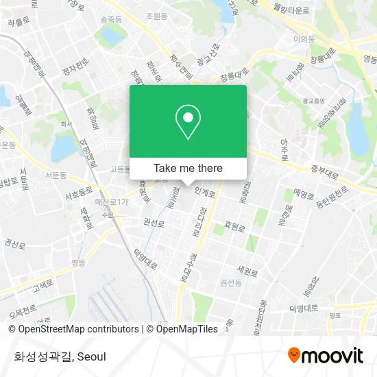 화성성곽길 map