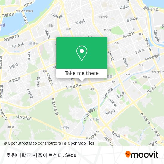 호원대학교 서울아트센터 map