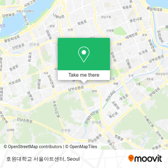 호원대학교 서울아트센터 map