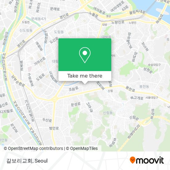 갈보리교회 map