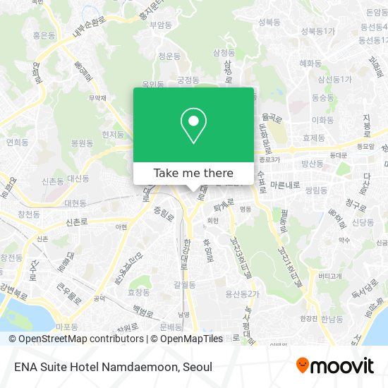 ENA Suite Hotel Namdaemoon map