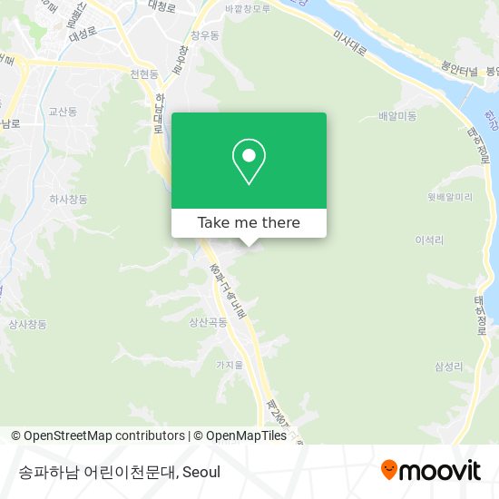 송파하남 어린이천문대 map