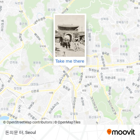 돈의문 터 map