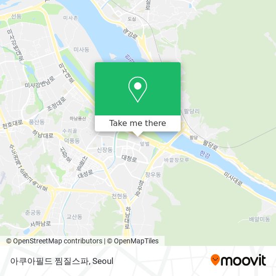 아쿠아필드 찜질스파 map