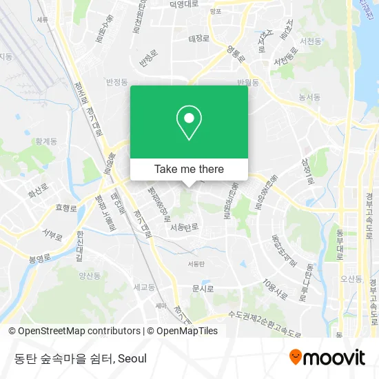 동탄 숲속마을 쉼터 map
