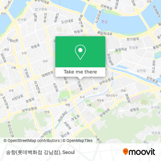 송향(롯데백화점 강남점) map