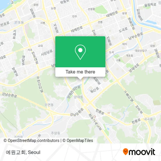 예원교회 map