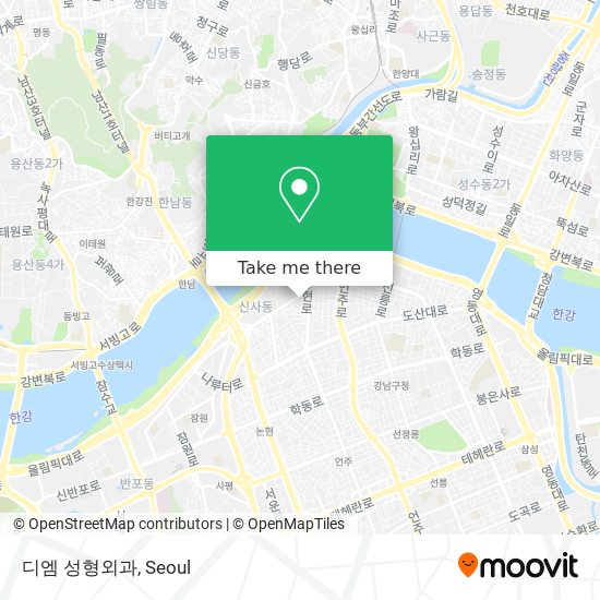 디엠 성형외과 map