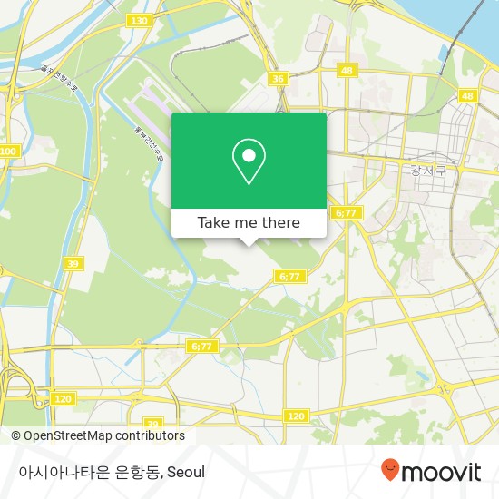 아시아나타운 운항동 map