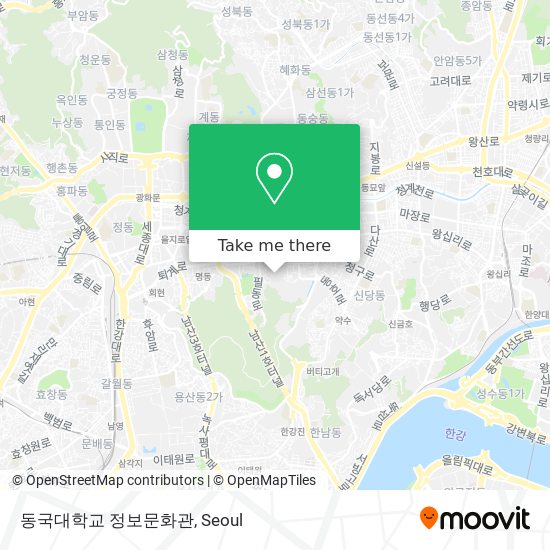 동국대학교 정보문화관 map