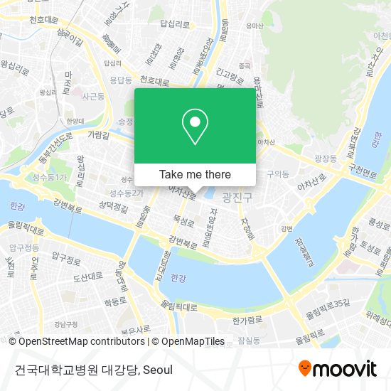 건국대학교병원 대강당 map