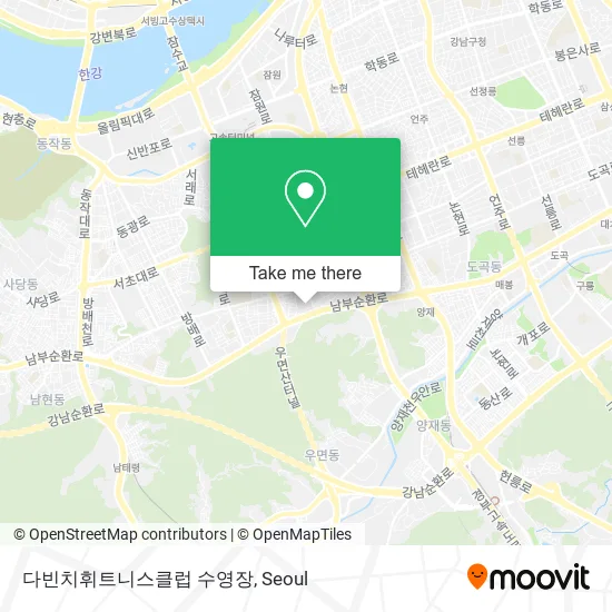 다빈치휘트니스클럽 수영장 map