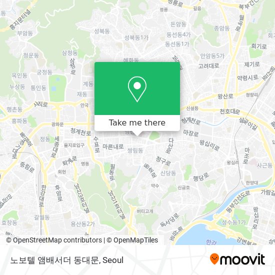 노보텔 앰배서더 동대문 map