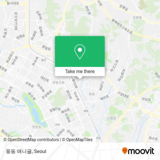 풍동 애니골 map