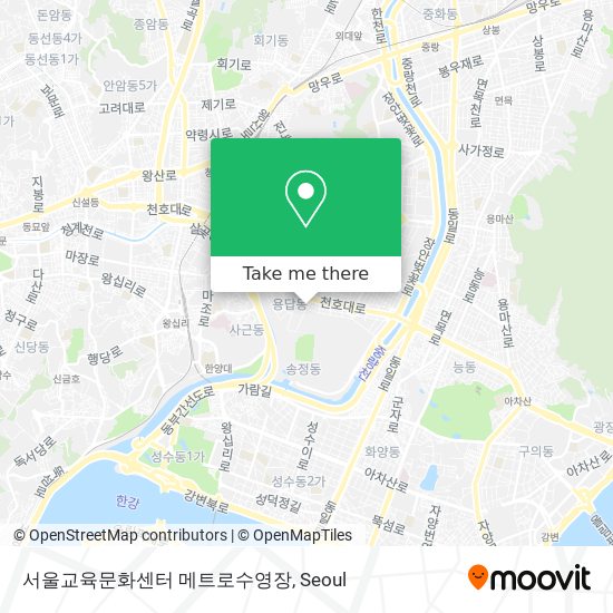 서울교육문화센터 메트로수영장 map