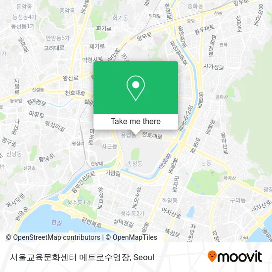 서울교육문화센터 메트로수영장 map