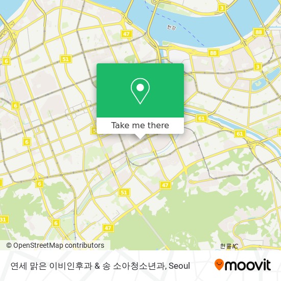 연세 맑은 이비인후과 & 송 소아청소년과 map