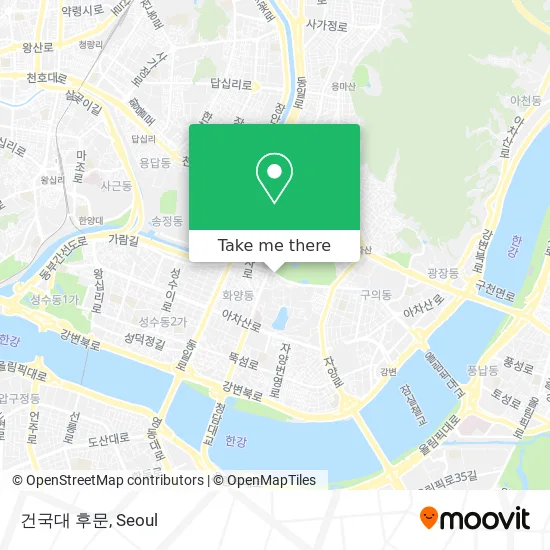 건국대 후문 map