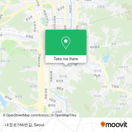 내정로166번길 map